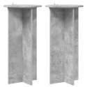 VidaXL Stojak na rośliny 2 pcs Betonowy szary 40 x 40 x 80 cm