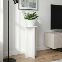 VidaXL Stojak na rośliny 2 pcs Biały wysoki połysk 29,5 x 29,5 x 60 cm