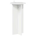 VidaXL Stojak na rośliny 2 pcs Biały wysoki połysk 29,5 x 29,5 x 60 cm