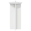 VidaXL Stojak na rośliny 2 pcs Biały wysoki połysk 29,5 x 29,5 x 60 cm