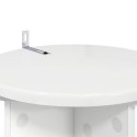 VidaXL Stojak na rośliny 2 pcs Biały wysoki połysk 29,5 x 29,5 x 60 cm