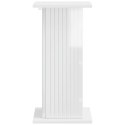 VidaXL Stojak na rośliny 2 pcs Biały wysoki połysk 30,5 x 30 x 60,5 cm