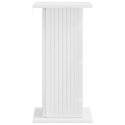 VidaXL Stojak na rośliny 2 pcs Biały wysoki połysk 30,5 x 30 x 60,5 cm