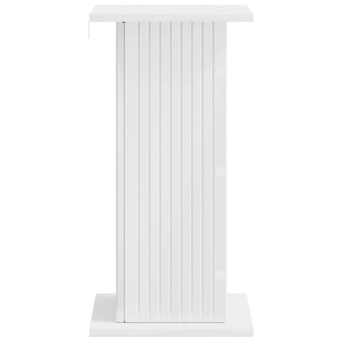 VidaXL Stojak na rośliny 2 pcs Biały wysoki połysk 30,5 x 30 x 60,5 cm