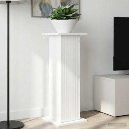 VidaXL Stojak na rośliny 2 pcs Biały wysoki połysk 30,5 x 30 x 80,5 cm