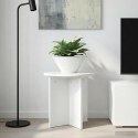 VidaXL Stojak na rośliny 2 pcs Biały wysoki połysk 40 x 40 x 40 cm