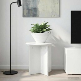 VidaXL Stojak na rośliny 2 pcs Biały wysoki połysk 40 x 40 x 40 cm