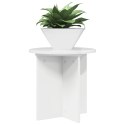 VidaXL Stojak na rośliny 2 pcs Biały wysoki połysk 40 x 40 x 40 cm