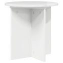 VidaXL Stojak na rośliny 2 pcs Biały wysoki połysk 40 x 40 x 40 cm