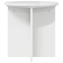 VidaXL Stojak na rośliny 2 pcs Biały wysoki połysk 40 x 40 x 40 cm