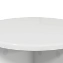 VidaXL Stojak na rośliny 2 pcs Biały wysoki połysk 40 x 40 x 40 cm