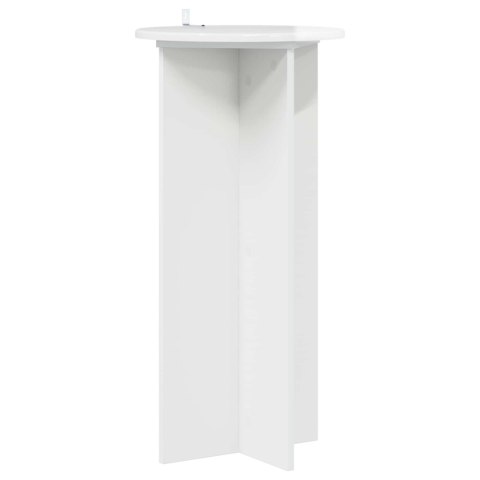 VidaXL Stojak na rośliny 2 pcs Biały wysoki połysk 40 x 40 x 80 cm