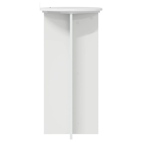 VidaXL Stojak na rośliny 2 pcs Biały wysoki połysk 40 x 40 x 80 cm