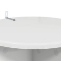 VidaXL Stojak na rośliny 2 pcs Biały wysoki połysk 40 x 40 x 80 cm