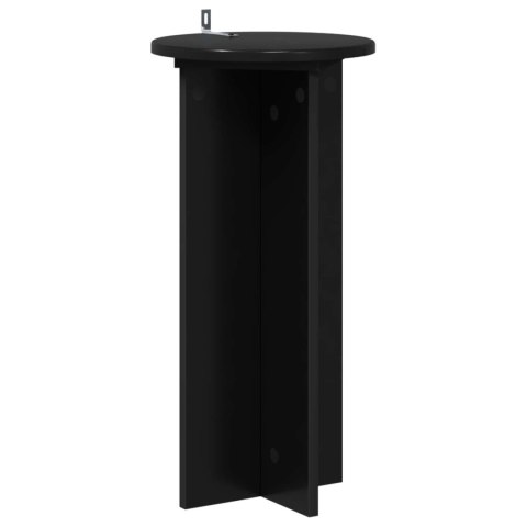 VidaXL Stojak na rośliny 2 pcs Czarny 29,5 x 29,5 x 60 cm