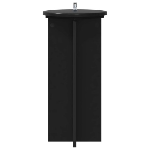 VidaXL Stojak na rośliny 2 pcs Czarny 29,5 x 29,5 x 60 cm