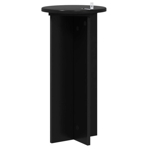 VidaXL Stojak na rośliny 2 pcs Czarny 29,5 x 29,5 x 60 cm