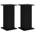 VidaXL Stojak na rośliny 2 pcs Czarny 30,5 x 30 x 60,5 cm