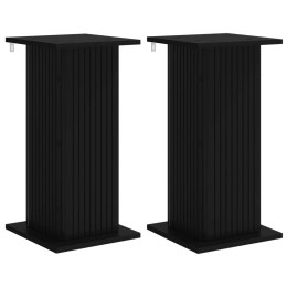 VidaXL Stojak na rośliny 2 pcs Czarny 30,5 x 30 x 60,5 cm