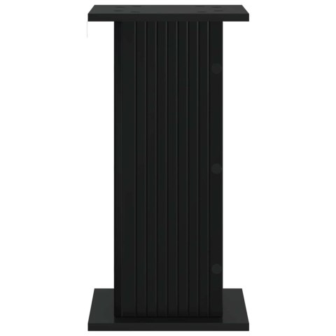 VidaXL Stojak na rośliny 2 pcs Czarny 30,5 x 30 x 60,5 cm