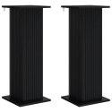 VidaXL Stojak na rośliny 2 pcs Czarny 30,5 x 30 x 80,5 cm