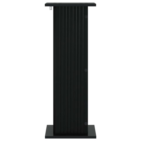VidaXL Stojak na rośliny 2 pcs Czarny 30,5 x 30 x 80,5 cm