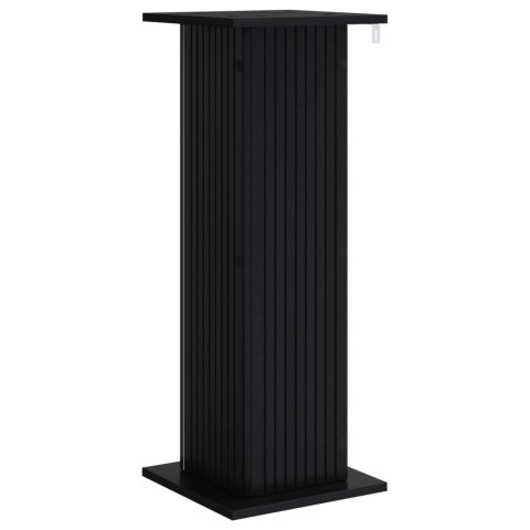 VidaXL Stojak na rośliny 2 pcs Czarny 30,5 x 30 x 80,5 cm