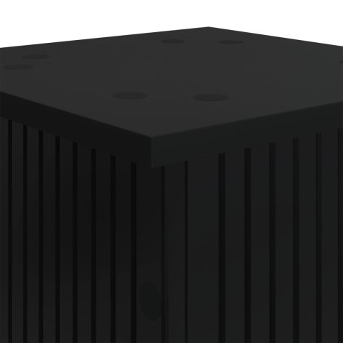 VidaXL Stojak na rośliny 2 pcs Czarny 30,5 x 30 x 80,5 cm