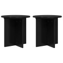 VidaXL Stojak na rośliny 2 pcs Czarny 40 x 40 x 40 cm