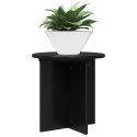 VidaXL Stojak na rośliny 2 pcs Czarny 40 x 40 x 40 cm