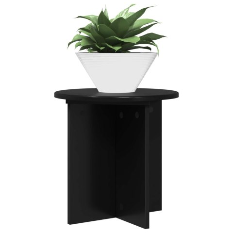 VidaXL Stojak na rośliny 2 pcs Czarny 40 x 40 x 40 cm