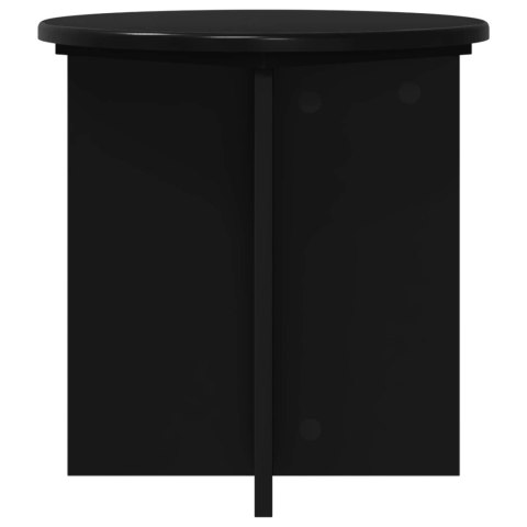 VidaXL Stojak na rośliny 2 pcs Czarny 40 x 40 x 40 cm