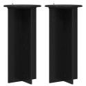 VidaXL Stojak na rośliny 2 pcs Czarny 40 x 40 x 80 cm