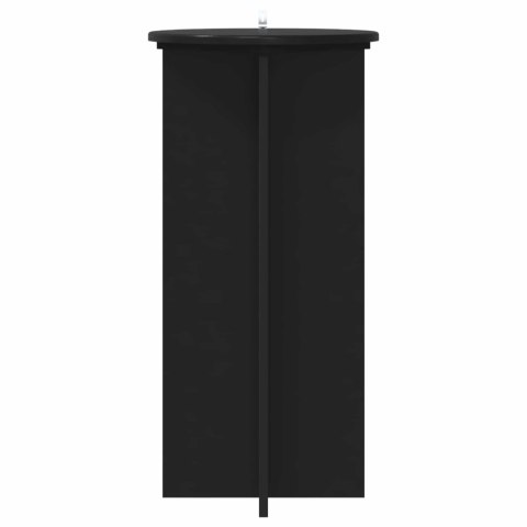VidaXL Stojak na rośliny 2 pcs Czarny 40 x 40 x 80 cm