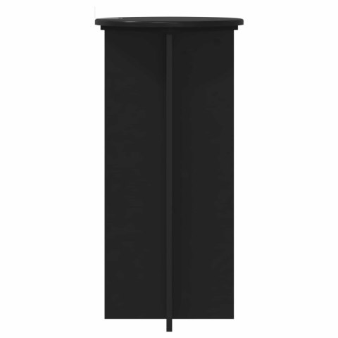 VidaXL Stojak na rośliny 2 pcs Czarny 40 x 40 x 80 cm