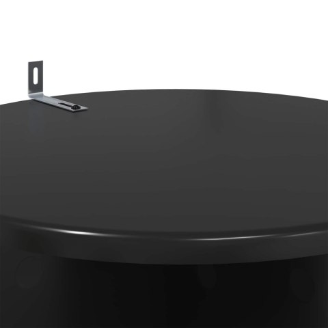 VidaXL Stojak na rośliny 2 pcs Czarny 40 x 40 x 80 cm