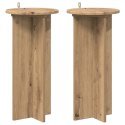 VidaXL Stojak na rośliny 2 pcs Dąb artisan 29,5 x 29,5 x 60 cm