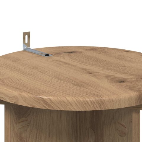 VidaXL Stojak na rośliny 2 pcs Dąb artisan 29,5 x 29,5 x 60 cm