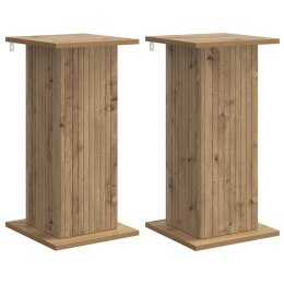 VidaXL Stojak na rośliny 2 pcs Dąb artisan 30,5 x 30 x 60,5 cm