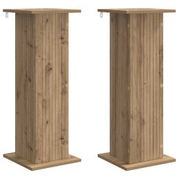 VidaXL Stojak na rośliny 2 pcs Dąb artisan 30,5 x 30 x 80,5 cm