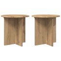 VidaXL Stojak na rośliny 2 pcs Dąb artisan 40 x 40 x 40 cm