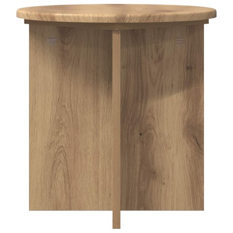 VidaXL Stojak na rośliny 2 pcs Dąb artisan 40 x 40 x 40 cm