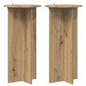 VidaXL Stojak na rośliny 2 pcs Dąb artisan 40 x 40 x 80 cm