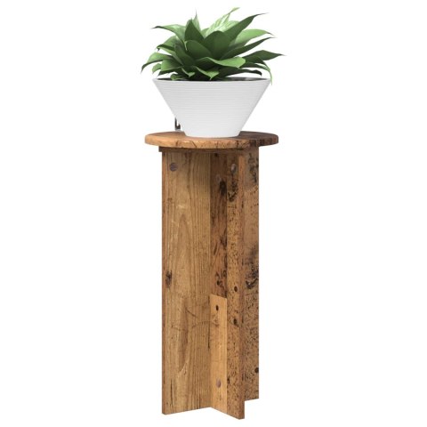 VidaXL Stojak na rośliny 2 pcs Stare drewno 29,5 x 29,5 x 60 cm