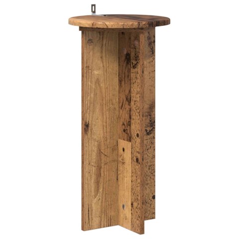VidaXL Stojak na rośliny 2 pcs Stare drewno 29,5 x 29,5 x 60 cm