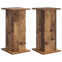 VidaXL Stojak na rośliny 2 pcs Stare drewno 30,5 x 30 x 60,5 cm