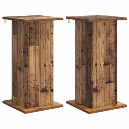 VidaXL Stojak na rośliny 2 pcs Stare drewno 30,5 x 30 x 60,5 cm