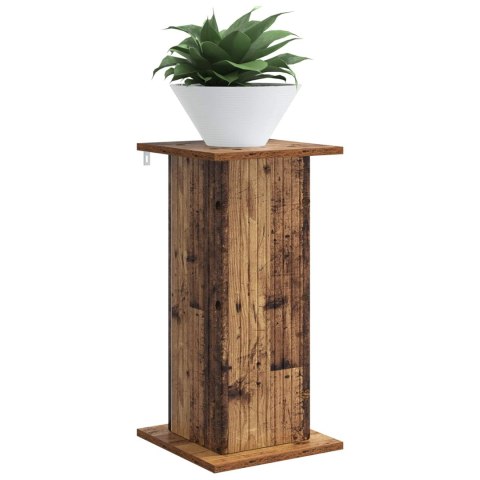 VidaXL Stojak na rośliny 2 pcs Stare drewno 30,5 x 30 x 60,5 cm