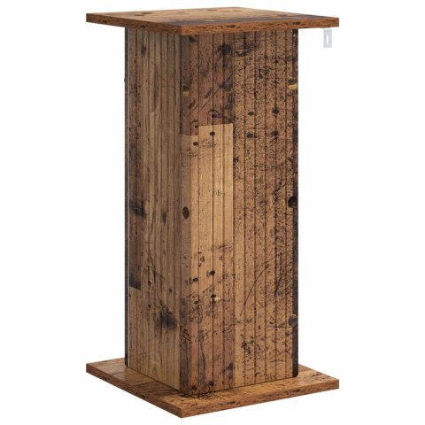VidaXL Stojak na rośliny 2 pcs Stare drewno 30,5 x 30 x 60,5 cm