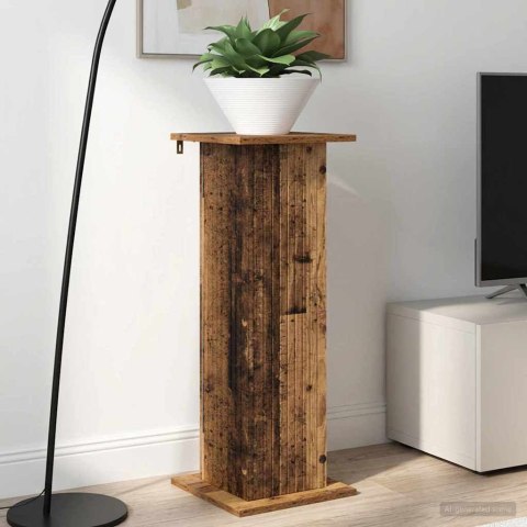 VidaXL Stojak na rośliny 2 pcs Stare drewno 30,5 x 30 x 80,5 cm